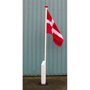 Flag på fod 2,5m m/flag