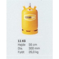 Salg 11 kg gas (gul)
