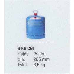 Salg af 3 kg CGI gas (blå)